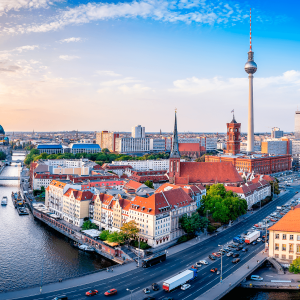 vistas panorámicas al centro de la ciudad de Berlín